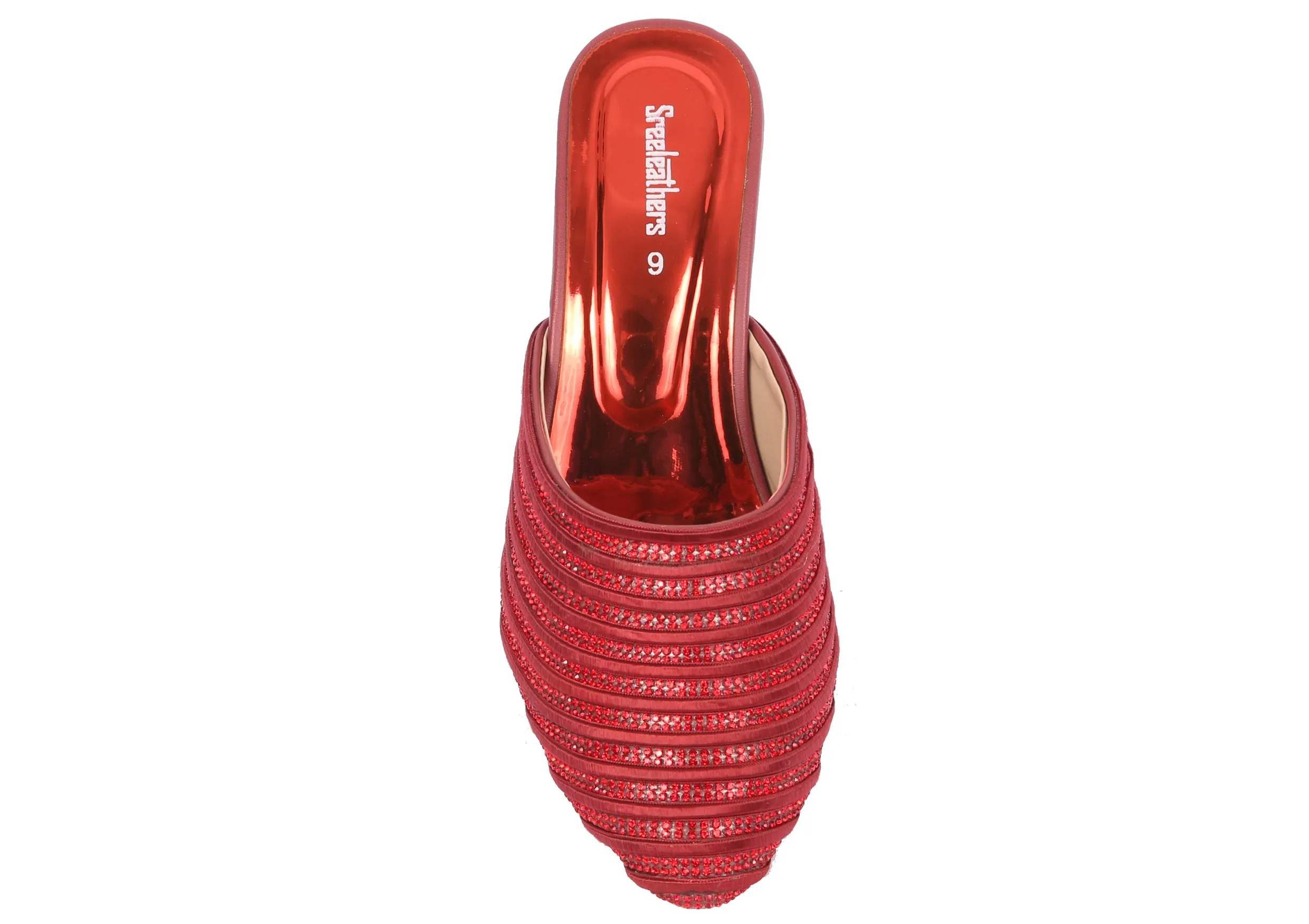 LADIES FANCY HEEL CUT OUT MULE 53317