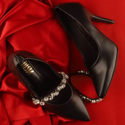 Love Notes (Black PUMPS with changeable bands )