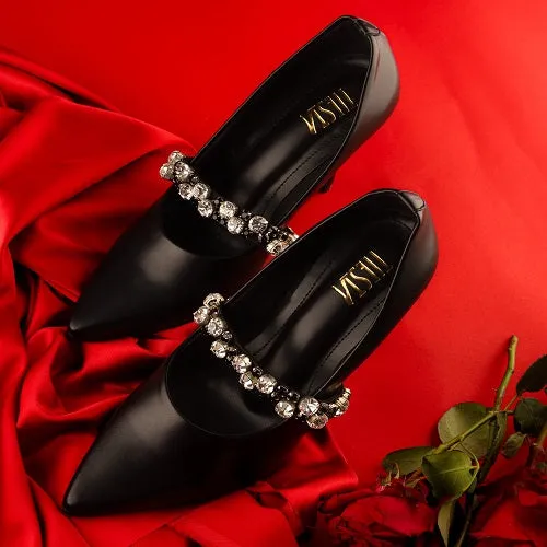 Love Notes (Black PUMPS with changeable bands )