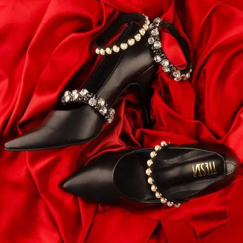 Love Notes (Black PUMPS with changeable bands )