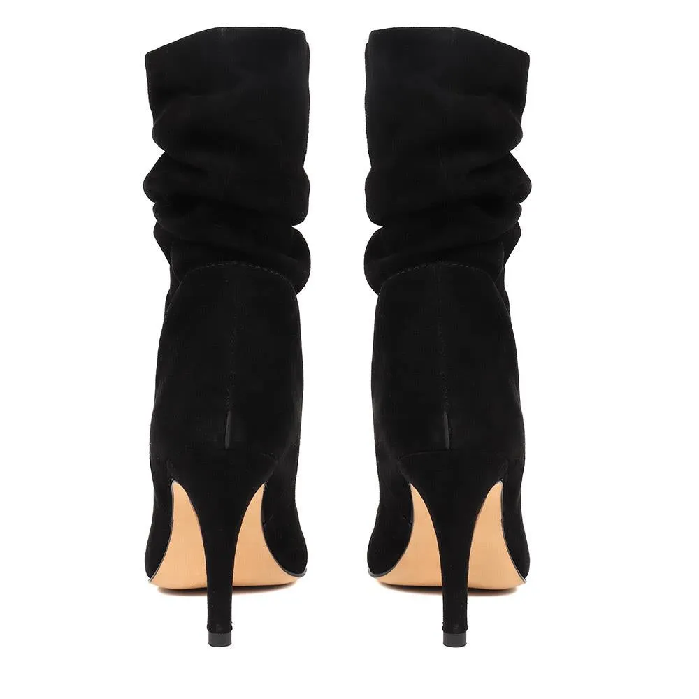 Luisa Leather Stiletto Heel Boots - LUISA / 324 250