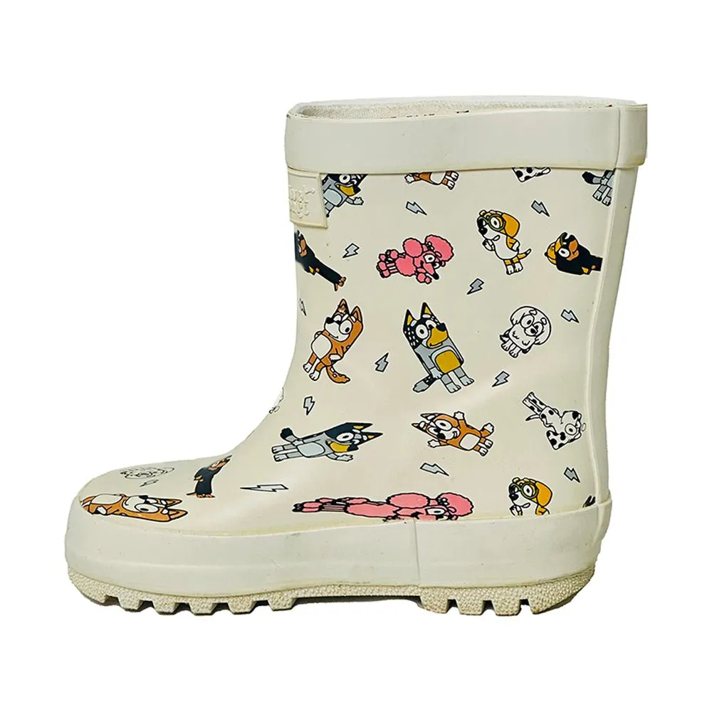Mr. Woof Harlow ,  Flexible Rubber Rain Gumboots for Toddlers and Kids