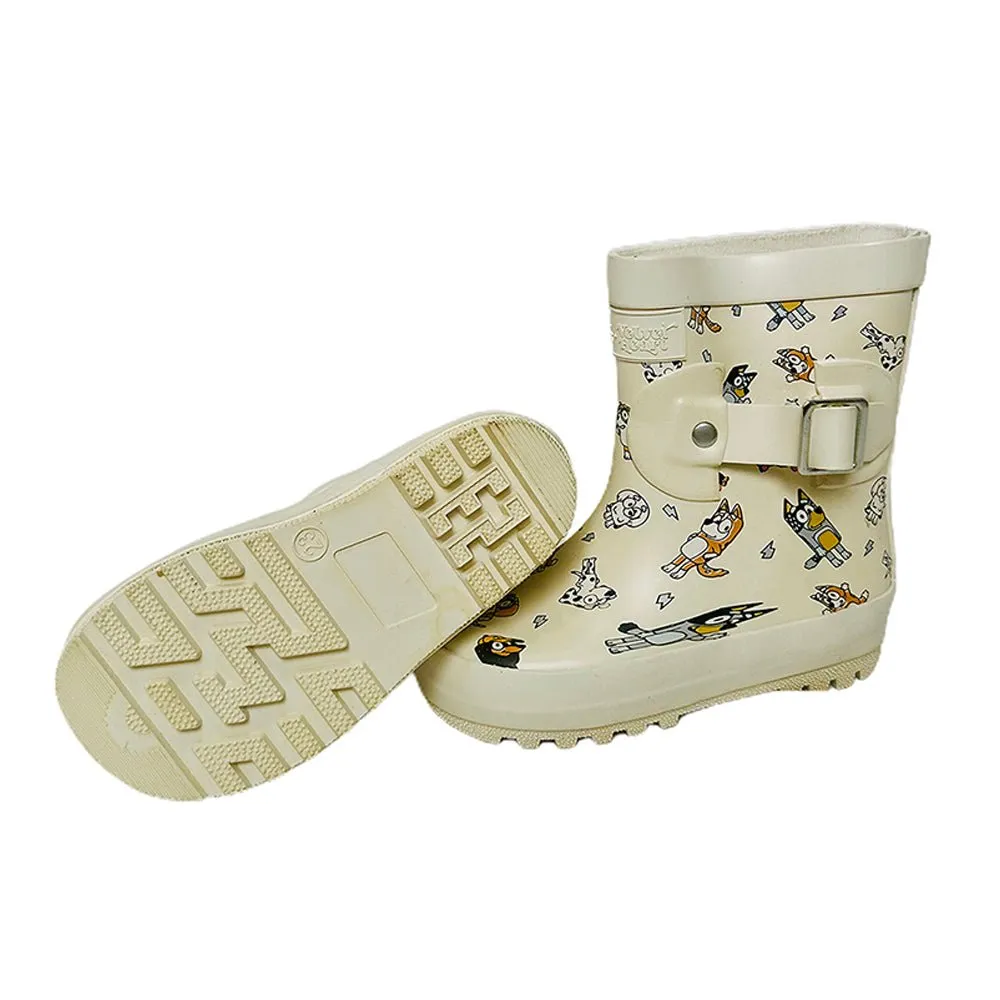 Mr. Woof Harlow ,  Flexible Rubber Rain Gumboots for Toddlers and Kids