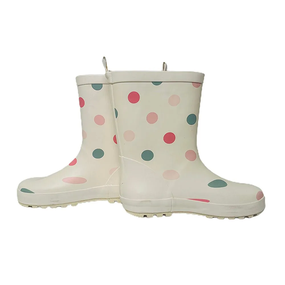 Ms. Swiss Dots ,  Flexible Rubber Rain Gumboots for Toddlers and Kids