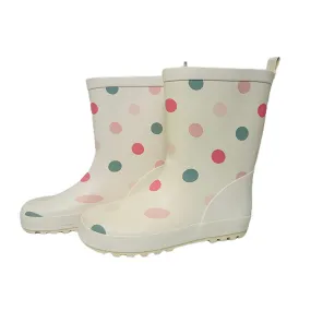 Ms. Swiss Dots ,  Flexible Rubber Rain Gumboots for Toddlers and Kids