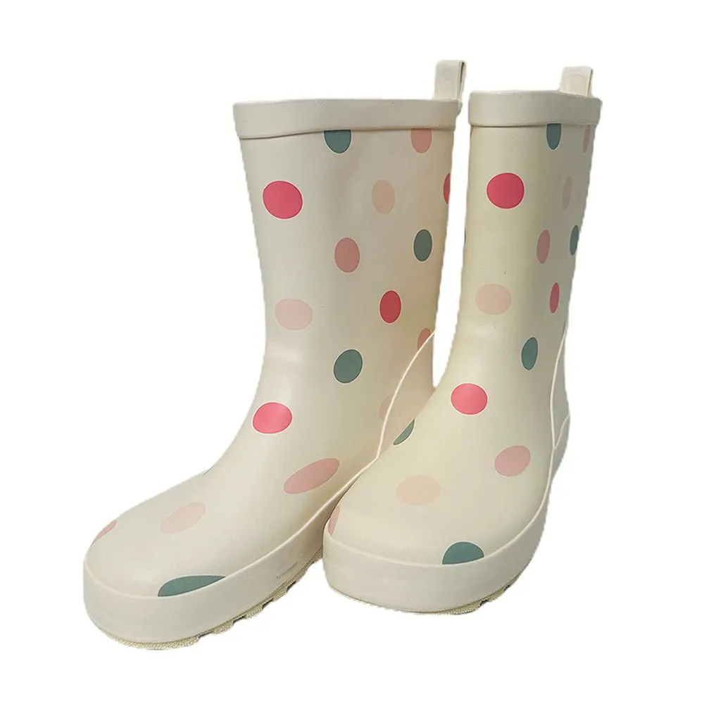 Ms. Swiss Dots ,  Flexible Rubber Rain Gumboots for Toddlers and Kids
