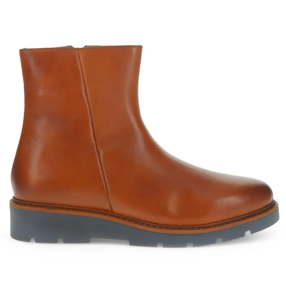 Natasha Leather Ankle Boots - NATASHA / 326 022