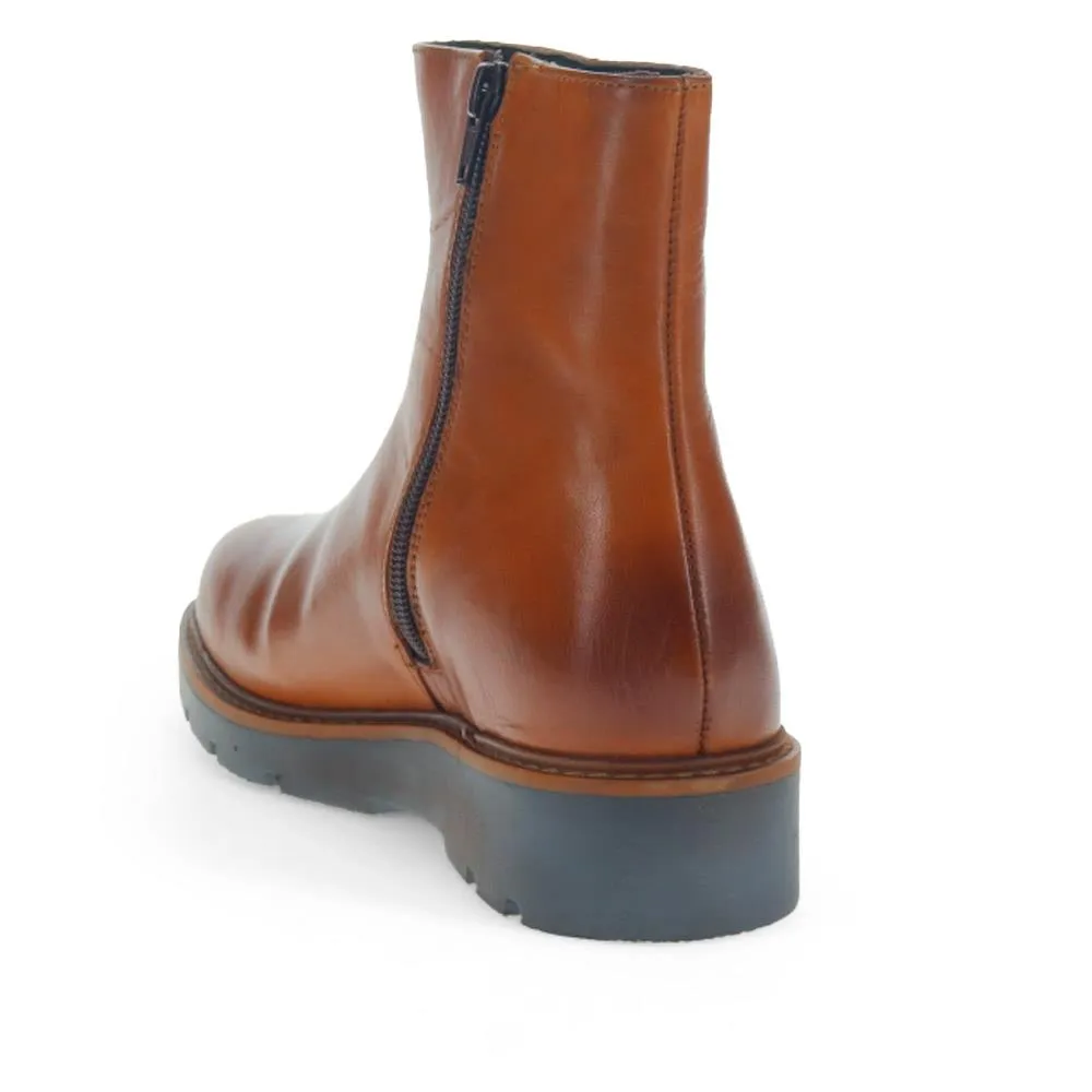 Natasha Leather Ankle Boots - NATASHA / 326 022