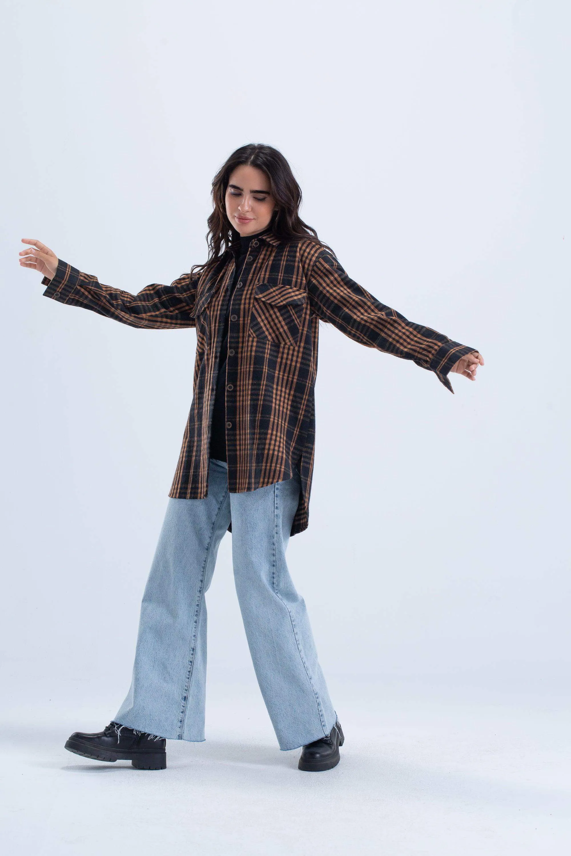 Oversized Checkered Shirt