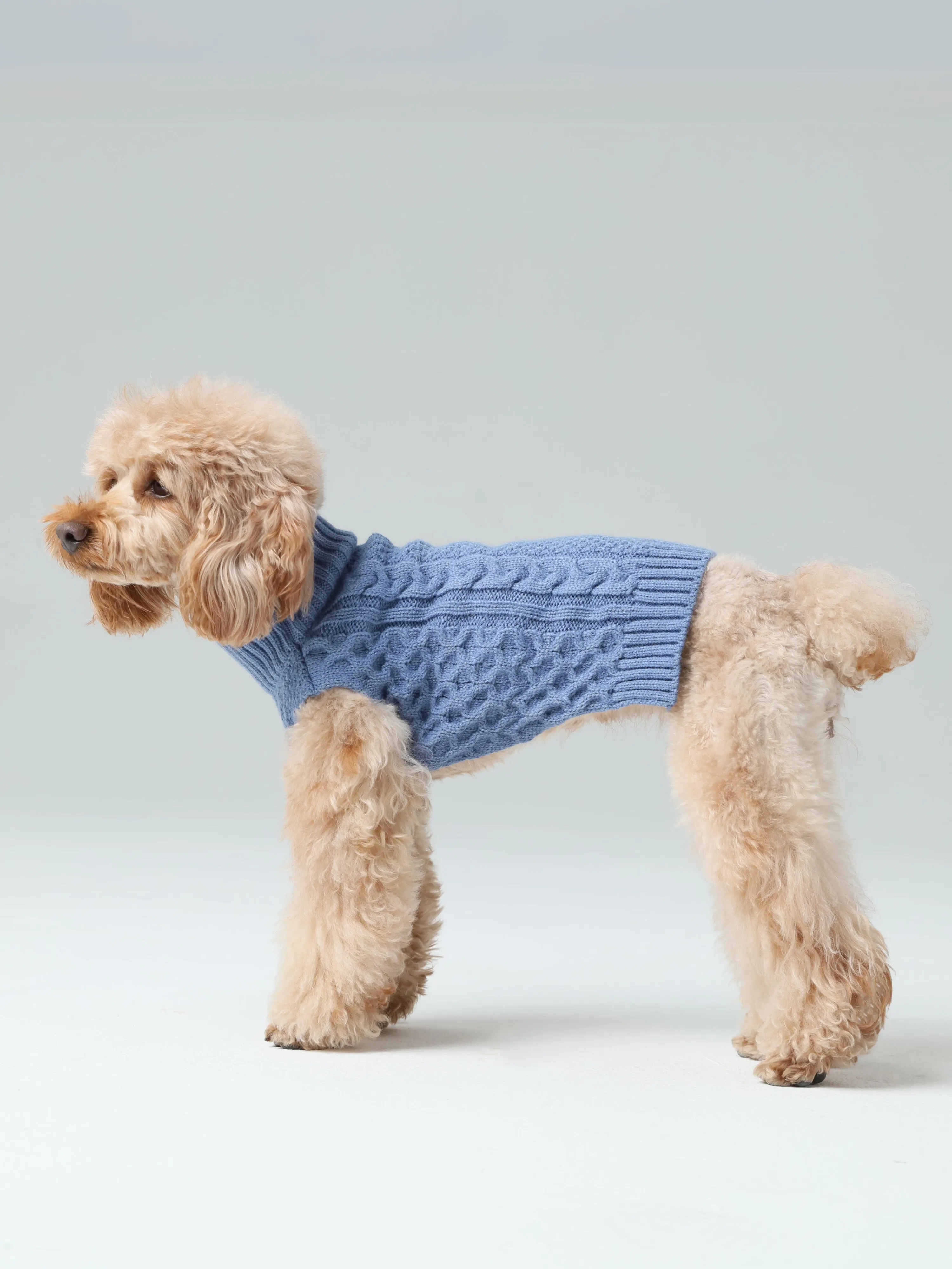 Pet Sweater Vest - Ice Blue