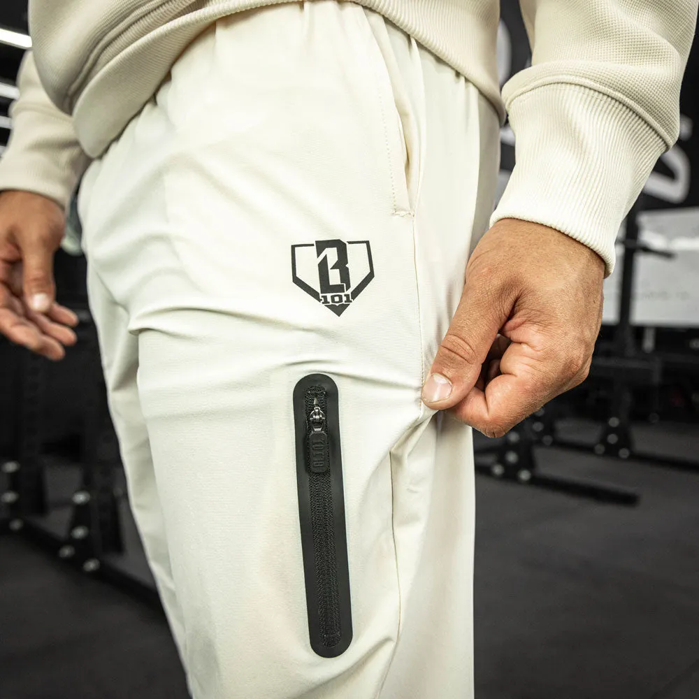 Pro Series Long Cuff Performance Joggers - Bone/Black