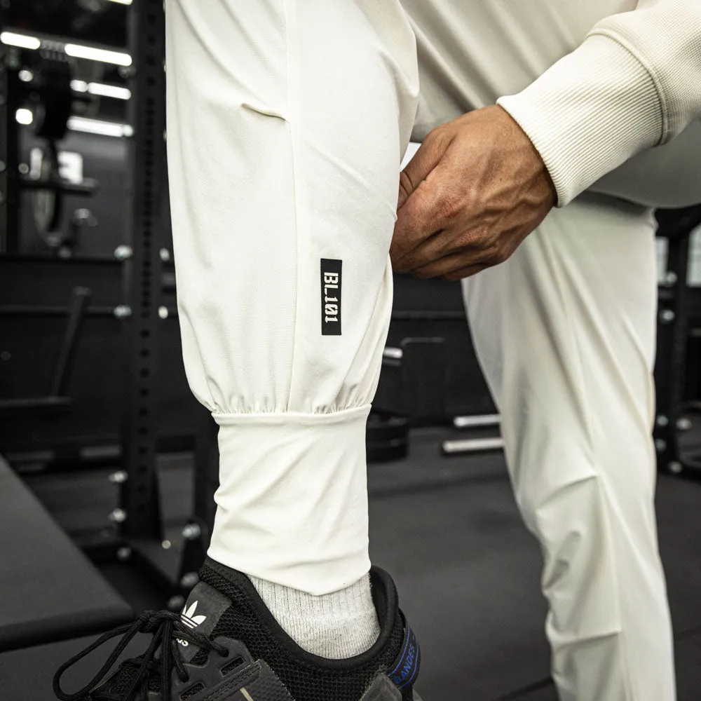 Pro Series Long Cuff Performance Joggers - Bone/Black