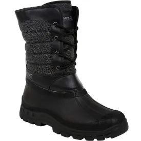 Regatta Mens Okemo Snow Boots - Black