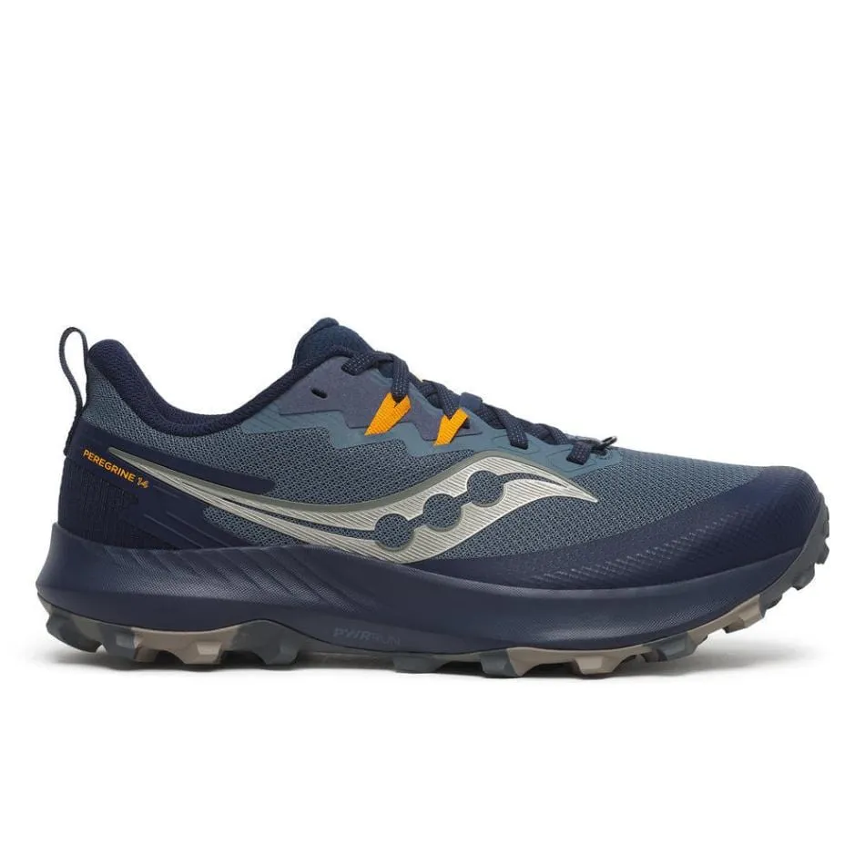 Saucony Peregrine 14 Men's Running Shoes Dusk/Navy AW24