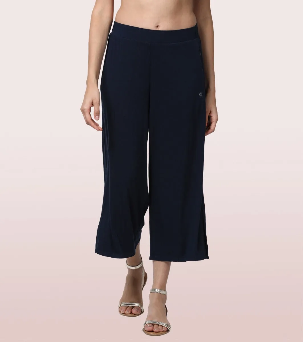 Shop In Culotte | Crop Length Culotte With Smart Side Slits