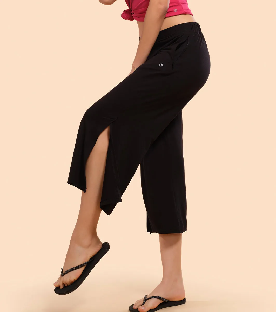Shop In Culotte | Crop Length Culotte With Smart Side Slits