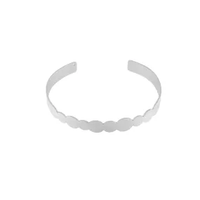 Theia Dot Cuff Bracelet Silver Plating
