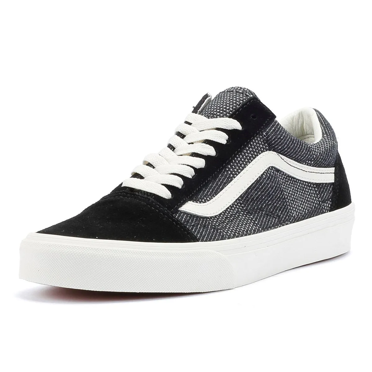 Vans Old Skool Denim Check Black Trainers