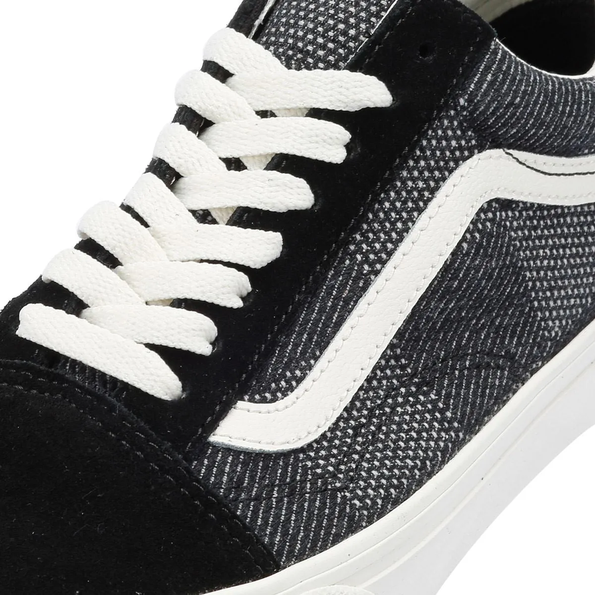 Vans Old Skool Denim Check Black Trainers