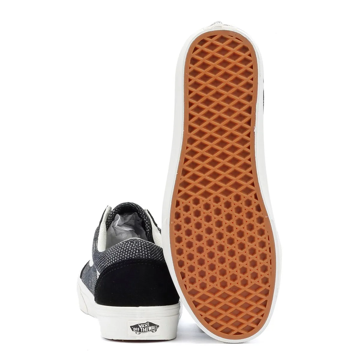 Vans Old Skool Denim Check Black Trainers