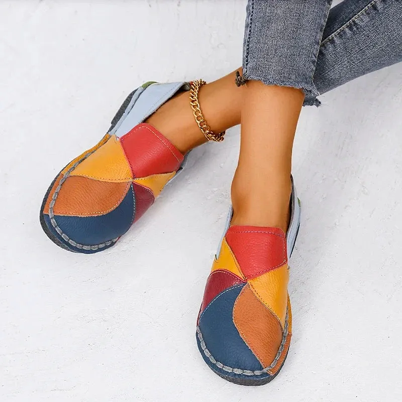 Women's Leather Moccasin Shoes Viena