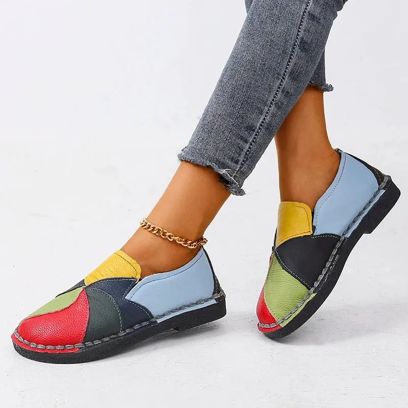 Women's Leather Moccasin Shoes Viena