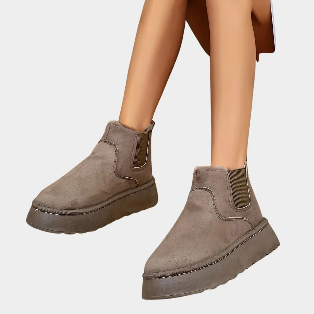 Women's Snow Boots  Warm Fleece Lining  Slip-On  Non-Slip Sole  Comfortable & Stylish  Multiple Colours