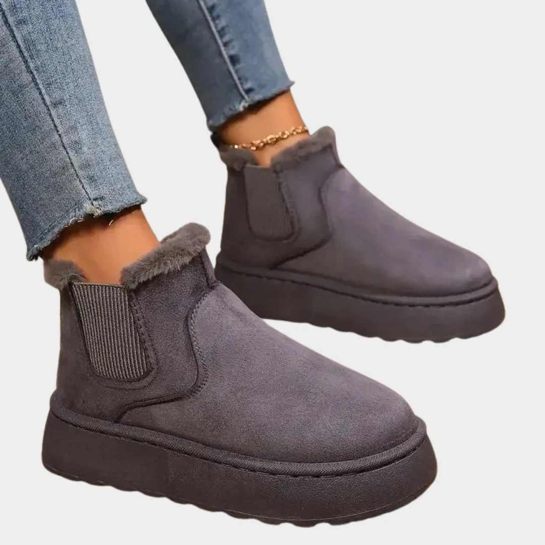 Women's Snow Boots  Warm Fleece Lining  Slip-On  Non-Slip Sole  Comfortable & Stylish  Multiple Colours